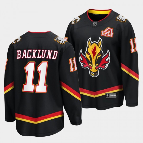 Calgary Flames #11 Mikael Backlund Alternate 2022-...