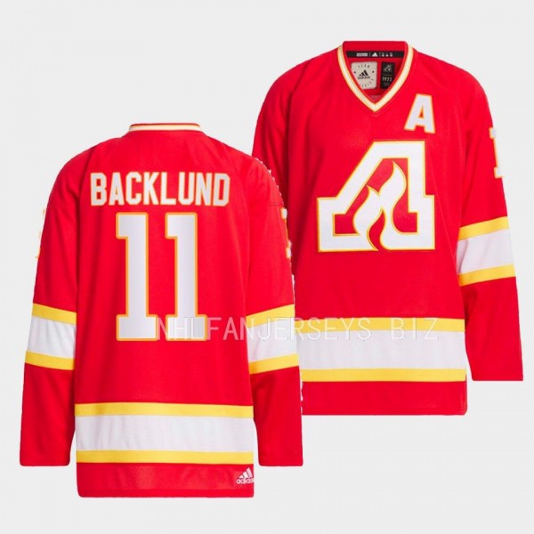 Mikael Backlund Calgary Flames Team Classics Red #...