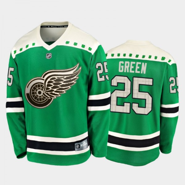 Fanatics Mike Green #25 Red Wings 2020 St. Patrick's Day Replica Player Jersey Green