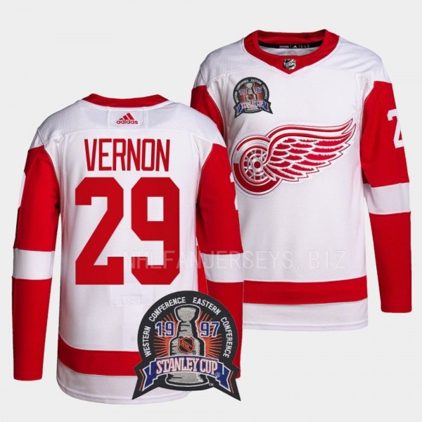 1997 Stanley Cup Mike Vernon Detroit Red Wings Red...