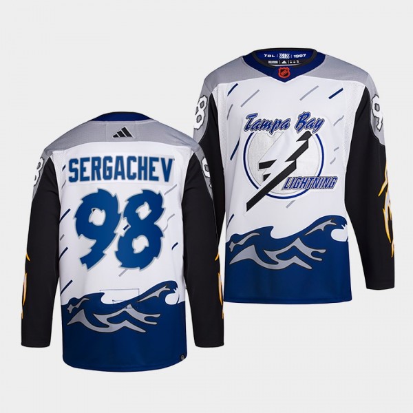 Reverse Retro 2.0 Mikhail Sergachev Tampa Bay Lightning Authentic Primegreen #98 White Jersey 2022