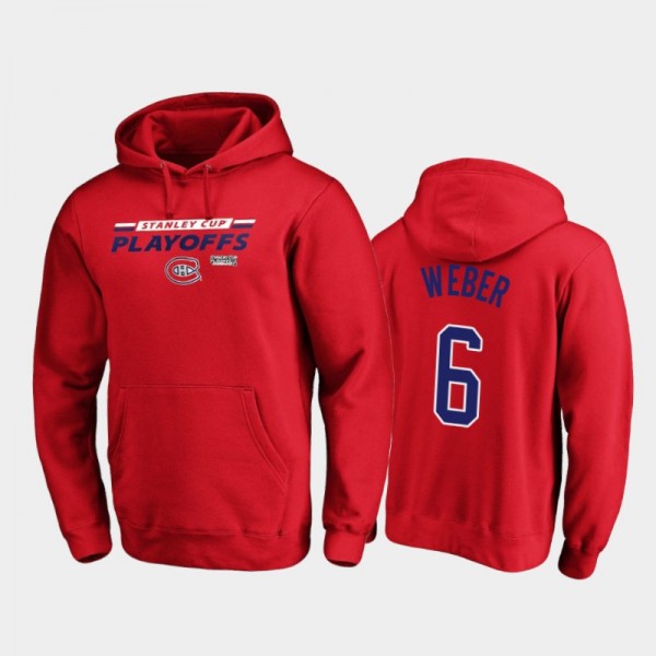 Montreal Canadiens Shea Weber #6 Top Cheddar Pullover Red 2020 Stanley Playoffs Hoodie