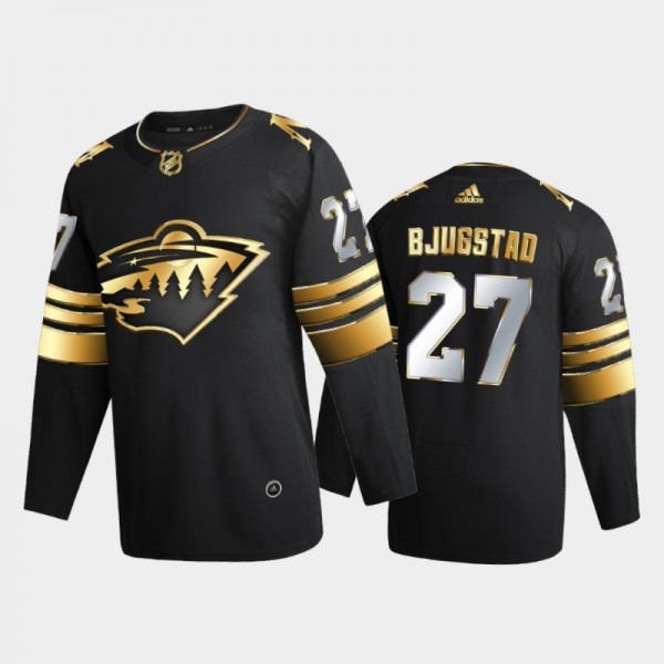 Minnesota Wild Nick Bjugstad #27 2020-21 Golden Edition Black Limited Authentic Jersey