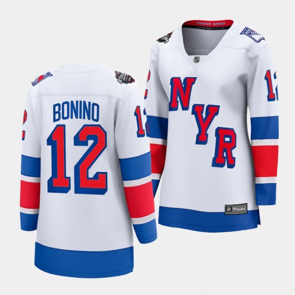 New York Rangers Nick Bonino 2024 NHL Stadium Series Breakaway Player Women White Jersey