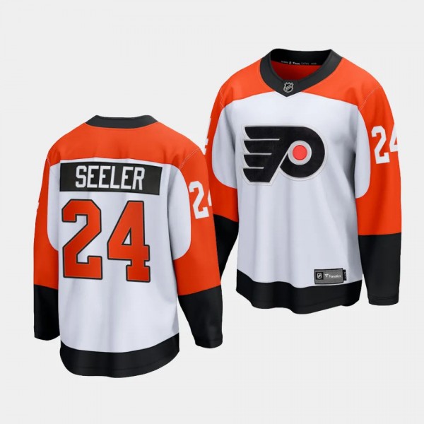 Nick Seeler Philadelphia Flyers 2023-24 Away White #24 Premier Jersey Men's
