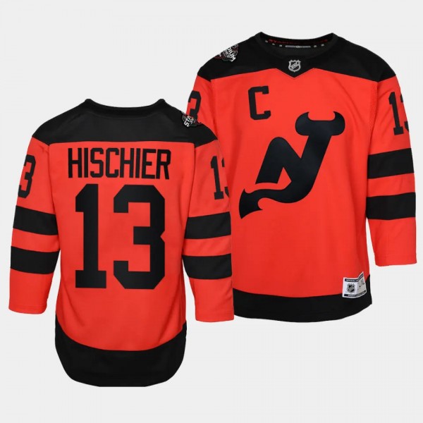 New Jersey Devils #13 Nico Hischier 2024 NHL Stadi...
