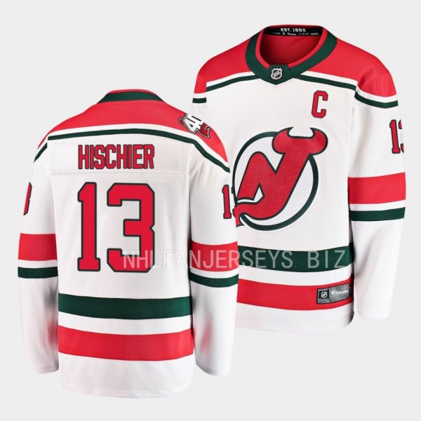 New Jersey Devils Nico Hischier 2022-23 Heritage W...