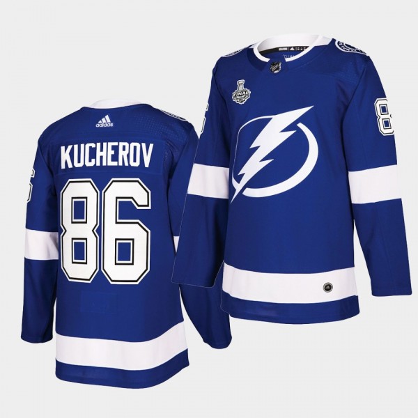 Nikita Kucherov #86 Lightning 2021 Stanley Cup Final Blue Authentic Jersey