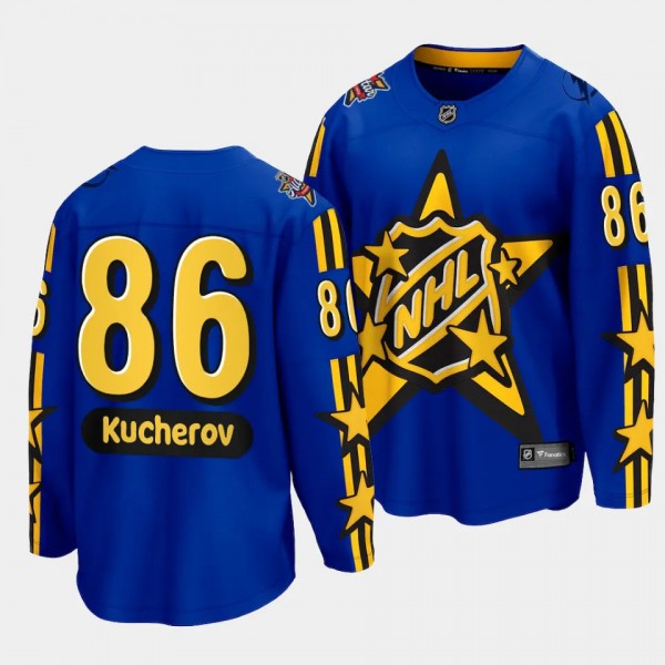 2024 NHL All-Star Game Nikita Kucherov Jersey Tampa Bay Lightning Blue #86 Breakaway Men's