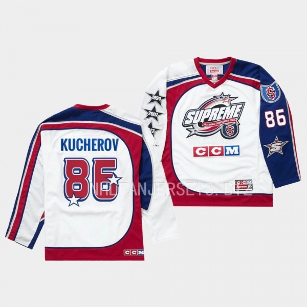 Nikita Kucherov Tampa Bay Lightning 2023 All Stars White #86 Jersey Supreme CCM hockey