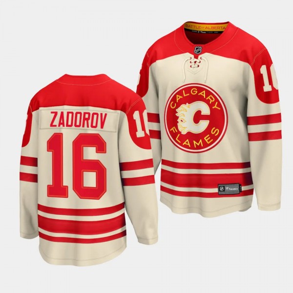 Calgary Flames Nikita Zadorov 2023 NHL Heritage Classic Cream Premier Breakaway Player Jersey Men's