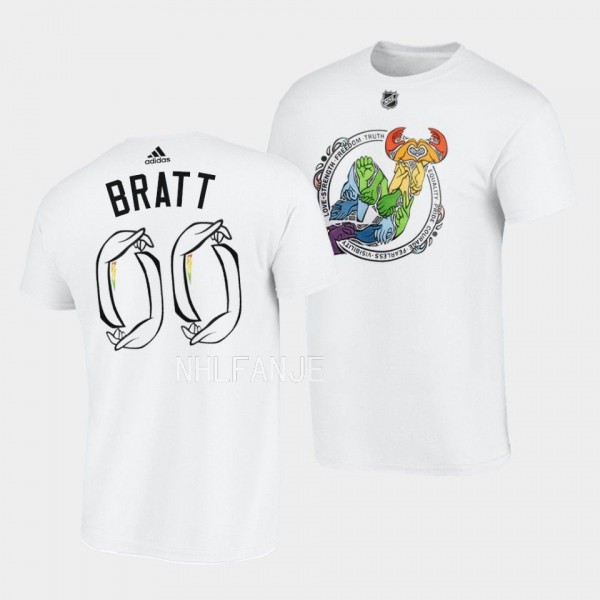 Jesper Bratt 2022-23 Pride New Jersey Devils White...