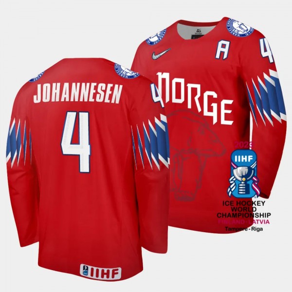 Norway #4 Johannes Johannesen 2023 IIHF World Cham...