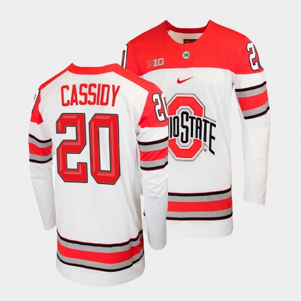 Matt Cassidy Ohio State Buckeyes College Hockey Wh...