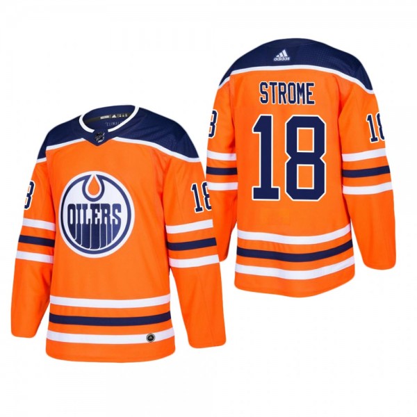 Men's Edmonton Oilers Ryan Strome #18 Home Orange Authentic Player Cheap Jersey