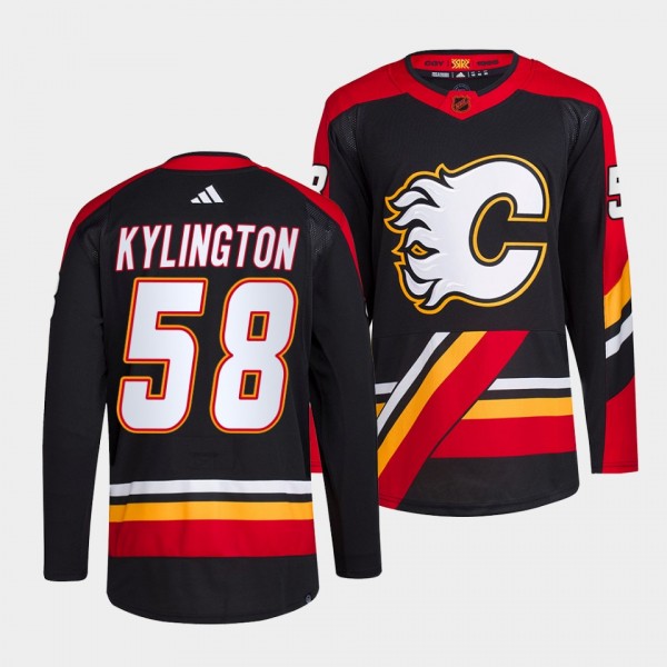 Oliver Kylington Calgary Flames 2022 Reverse Retro...