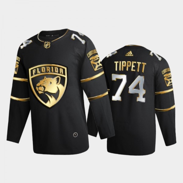 Florida Panthers Owen Tippett #74 2020-21 Authentic Golden Black Limited Authentic Jersey