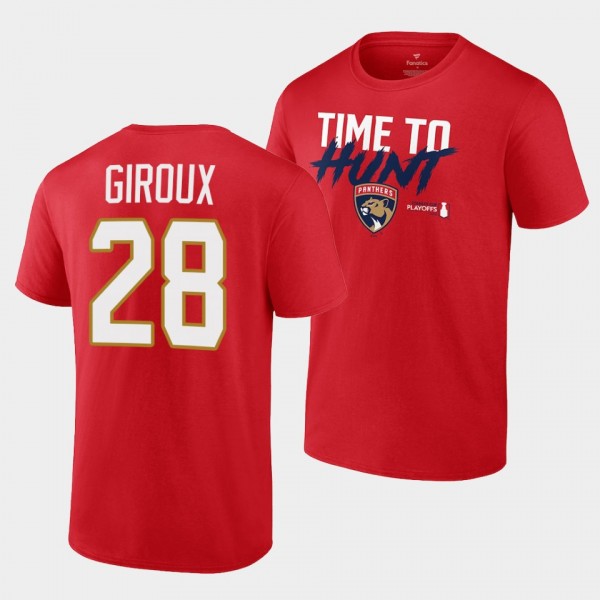 Claude Giroux Florida Panthers 2022 Stanley Cup Playoffs Slogan Red T-Shirt