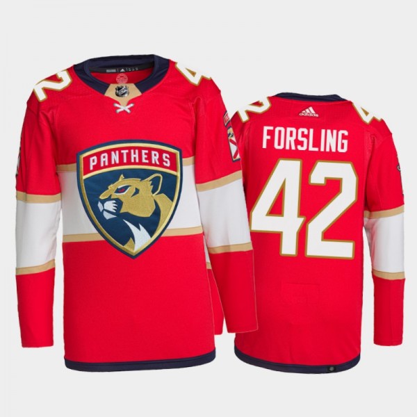 2021-22 Florida Panthers Gustav Forsling Home Jers...