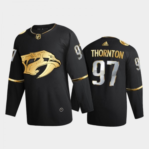 Florida Panthers Joe Thornton #97 Golden Edition Black Authentic Jersey