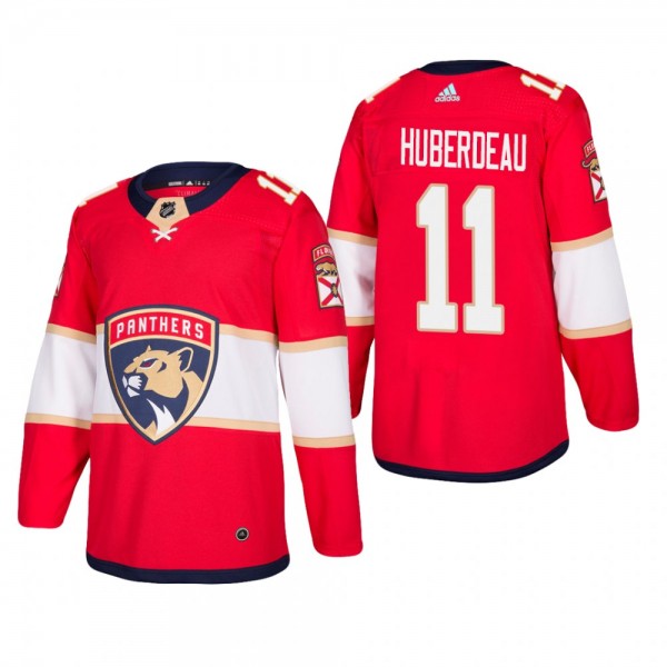 Men's Florida Panthers Jonathan Huberdeau #11 Home Red Authentic Player Cheap Jersey