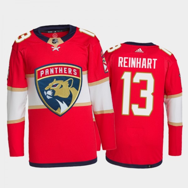 2021-22 Florida Panthers Sam Reinhart Home Jersey Red Primegreen Authentic Pro Uniform