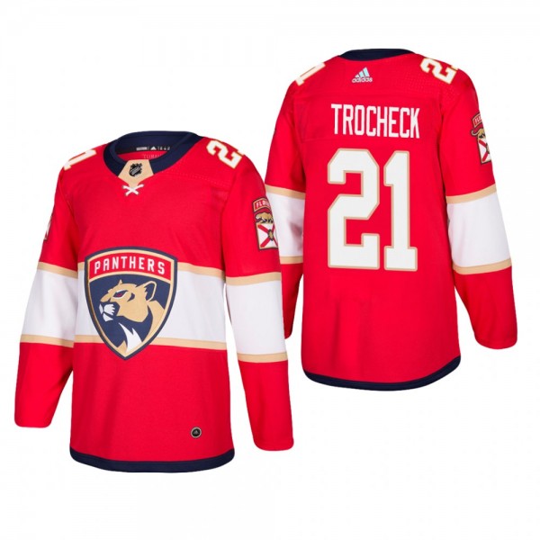 Men's Florida Panthers Vincent Trocheck #21 Home Red Player Cheap Jersey