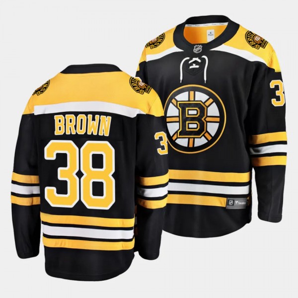 Boston Bruins Patrick Brown Home Black Breakaway P...