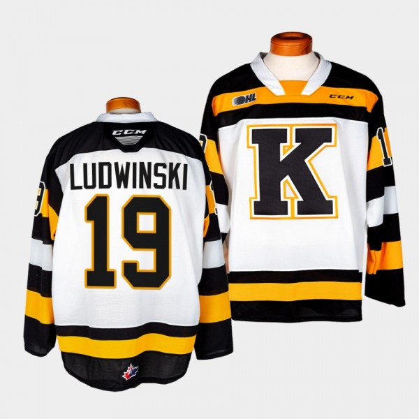 Paul Ludwinski Kingston Frontenacs #19 White OHL H...