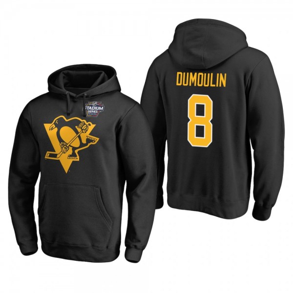 Pittsburgh Penguins Brian Dumoulin #8 2019 Stadium Series Pullover Black Hoodie