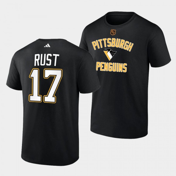 Bryan Rust Reverse Retro 2.0 Pittsburgh Penguins 2022-23 Black T-Shirt Wheelhouse