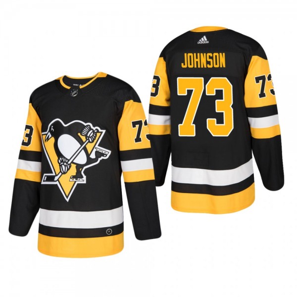Men's Pittsburgh Penguins Jack Johnson #73 Home Bl...
