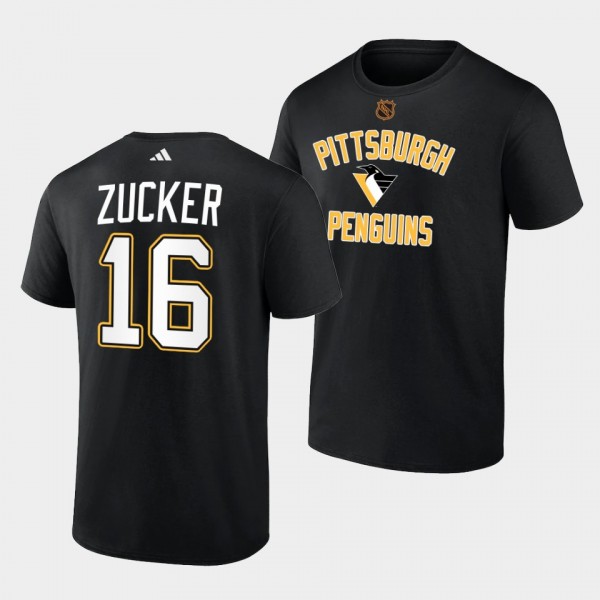 Jason Zucker Reverse Retro 2.0 Pittsburgh Penguins 2022-23 Black T-Shirt Wheelhouse