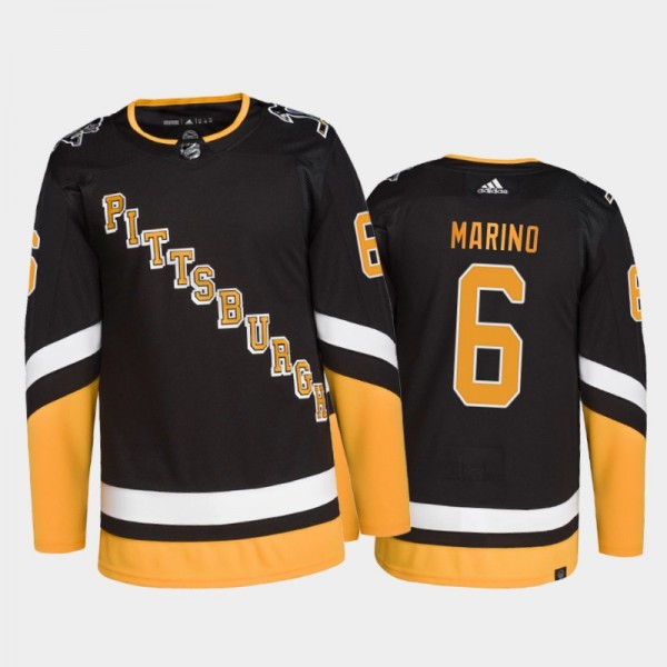 2021-22 Pittsburgh Penguins John Marino Third Jers...