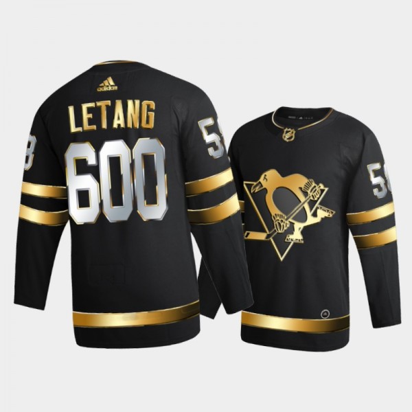 Kris Letang #58 Pittsburgh Penguins 600 Game Point...