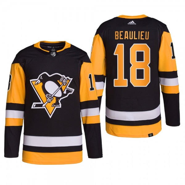 2022 Pittsburgh Penguins Nathan Beaulieu Home Jers...