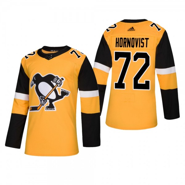 Men's Pittsburgh Penguins Patric Hornqvist #72 2019 Alternate Reasonable Authentic Jersey - Gold