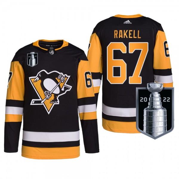 Rickard Rakell 2022 Stanley Cup Playoffs Pittsburgh Penguins Black Jersey Authentic Pro