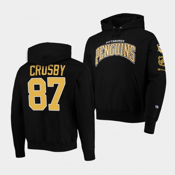 Pittsburgh Penguins Sidney Crosby Champion Black Capsule II Pullover Hoodie