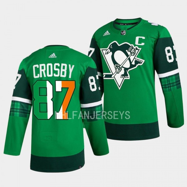 2023 St. Patricks Day Sidney Crosby Pittsburgh Pen...