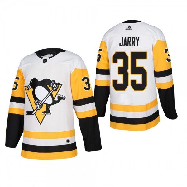 Men's Pittsburgh Penguins Tristan Jarry #35 Away W...
