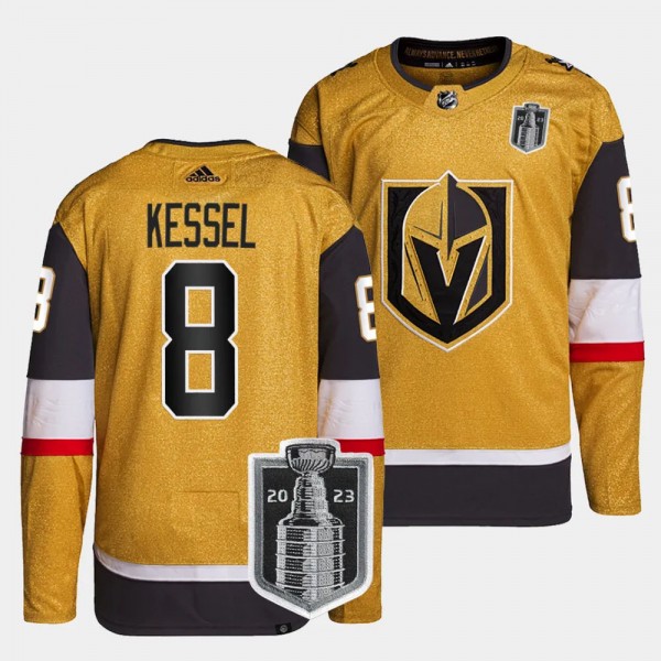 Vegas Golden Knights 2023 Stanley Cup Final Phil Kessel #8 Gold Authentic Home Jersey Men's