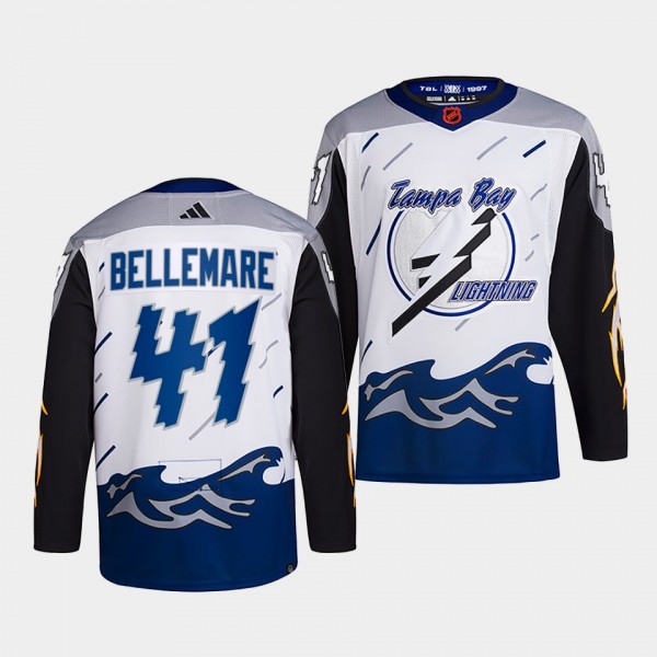 Reverse Retro 2.0 Pierre-Edouard Bellemare Tampa Bay Lightning Authentic Primegreen #41 White Jersey 2022