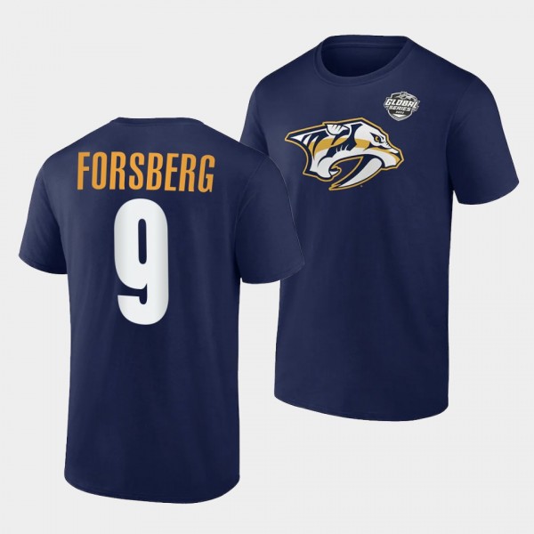 Filip Forsberg 2022 NHL Global Series Nashville Predators Navy T-Shirt