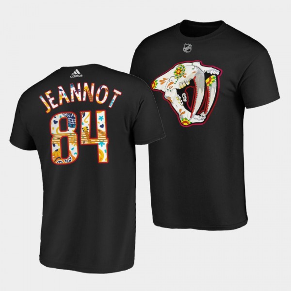 Nashville Predators Hispanic Heritage 2022 Tanner Jeannot #84 Black T-Shirt