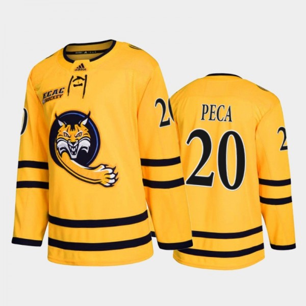 Quinnipiac Bobcats Matthew Peca #20 College Hockey...