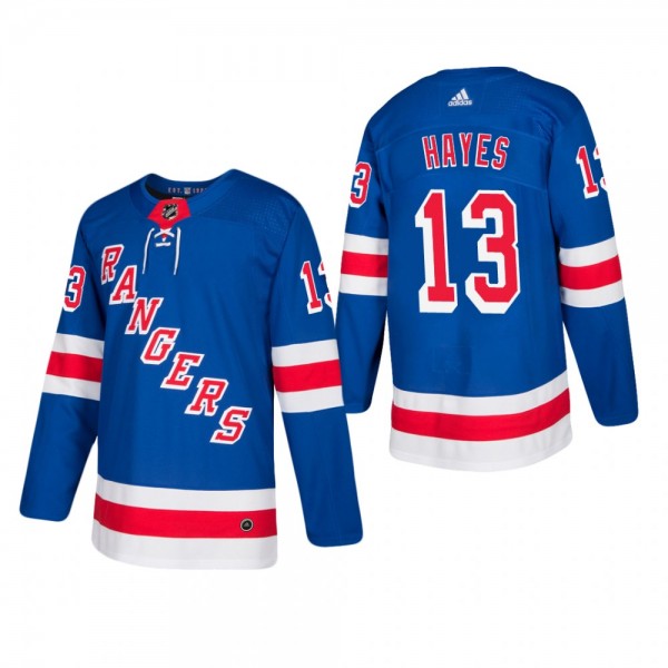 Men's New York Rangers Kevin Hayes #13 Home Blue A...