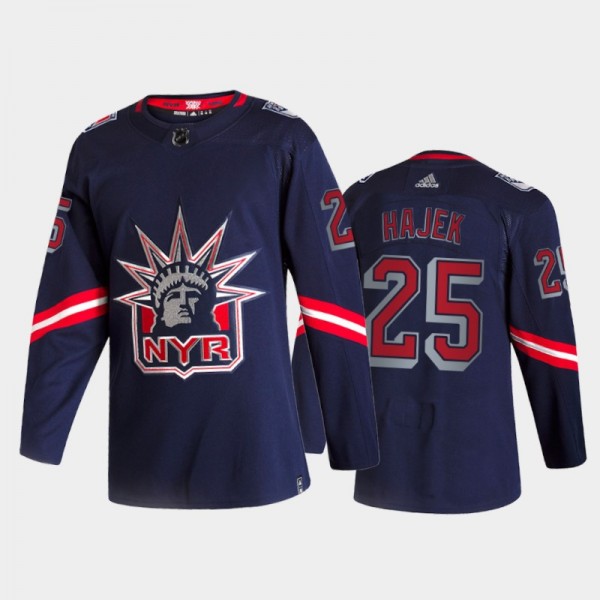 New York Rangers Libor Hajek #25 2021 Reverse Retro Navy Special Edition Jersey