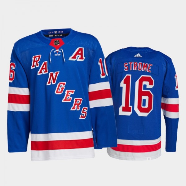 2021-22 New York Rangers Ryan Strome Primegreen Authentic Jersey Blue Home Uniform