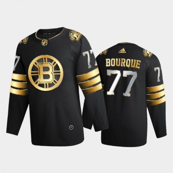 Boston Bruins Ray Bourque #77 2020-21 Retired Authentic Golden Black Limited Edition Jersey